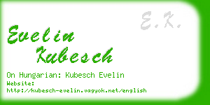 evelin kubesch business card